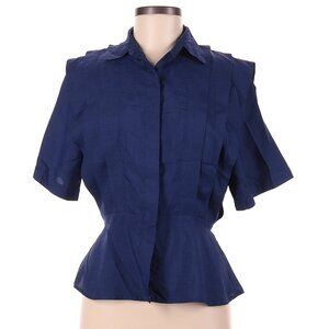 Nicola Short Sleeve Blouse Navy Size 4/6